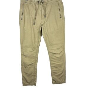 Roark Layover Traveler Khaki Pants Mens 32x30 Straight Drawstring Beige